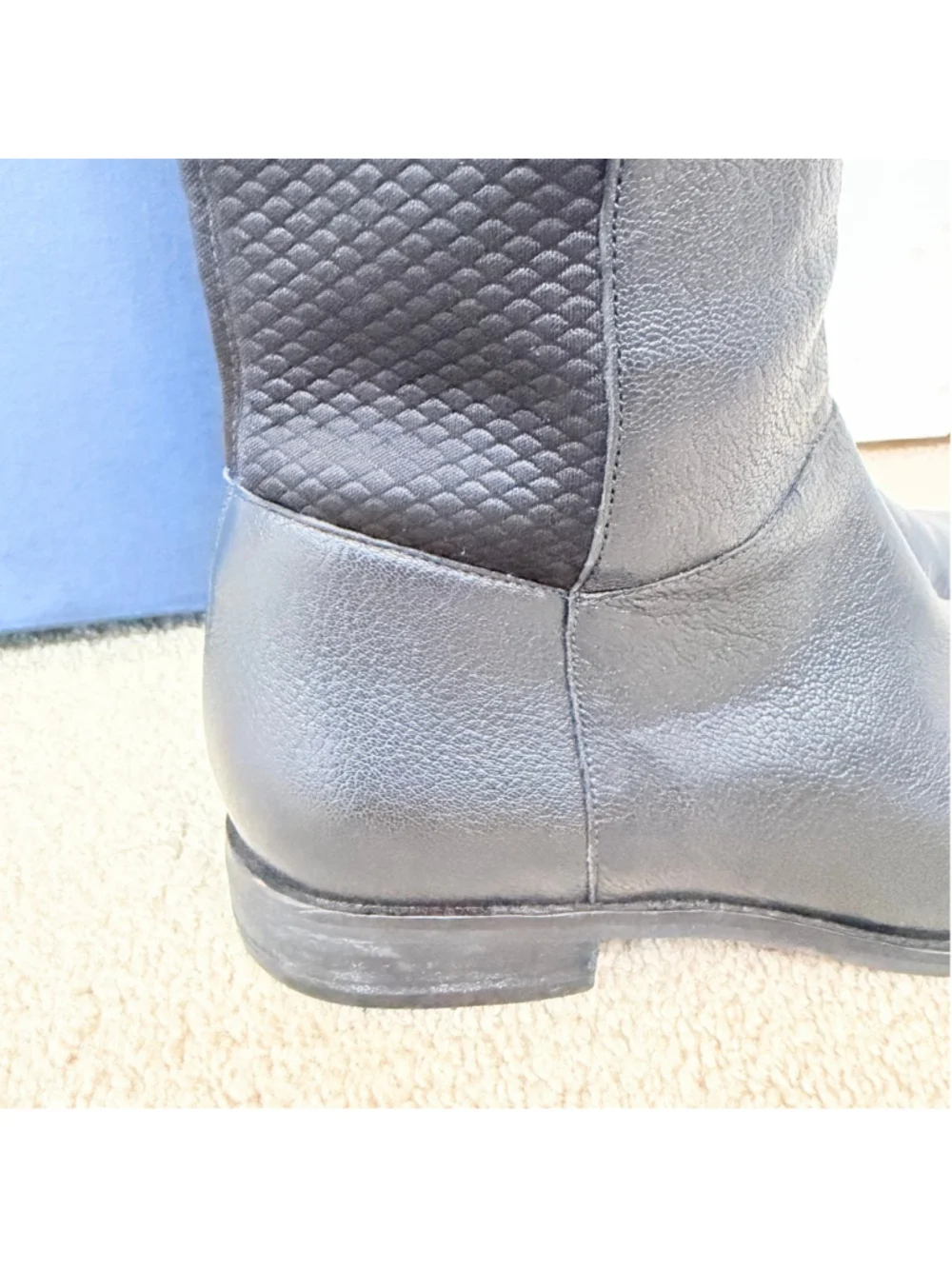 Cole Haan Dutchess Over the Knee Boots Black Leather Women's Size 8.5 B W00214